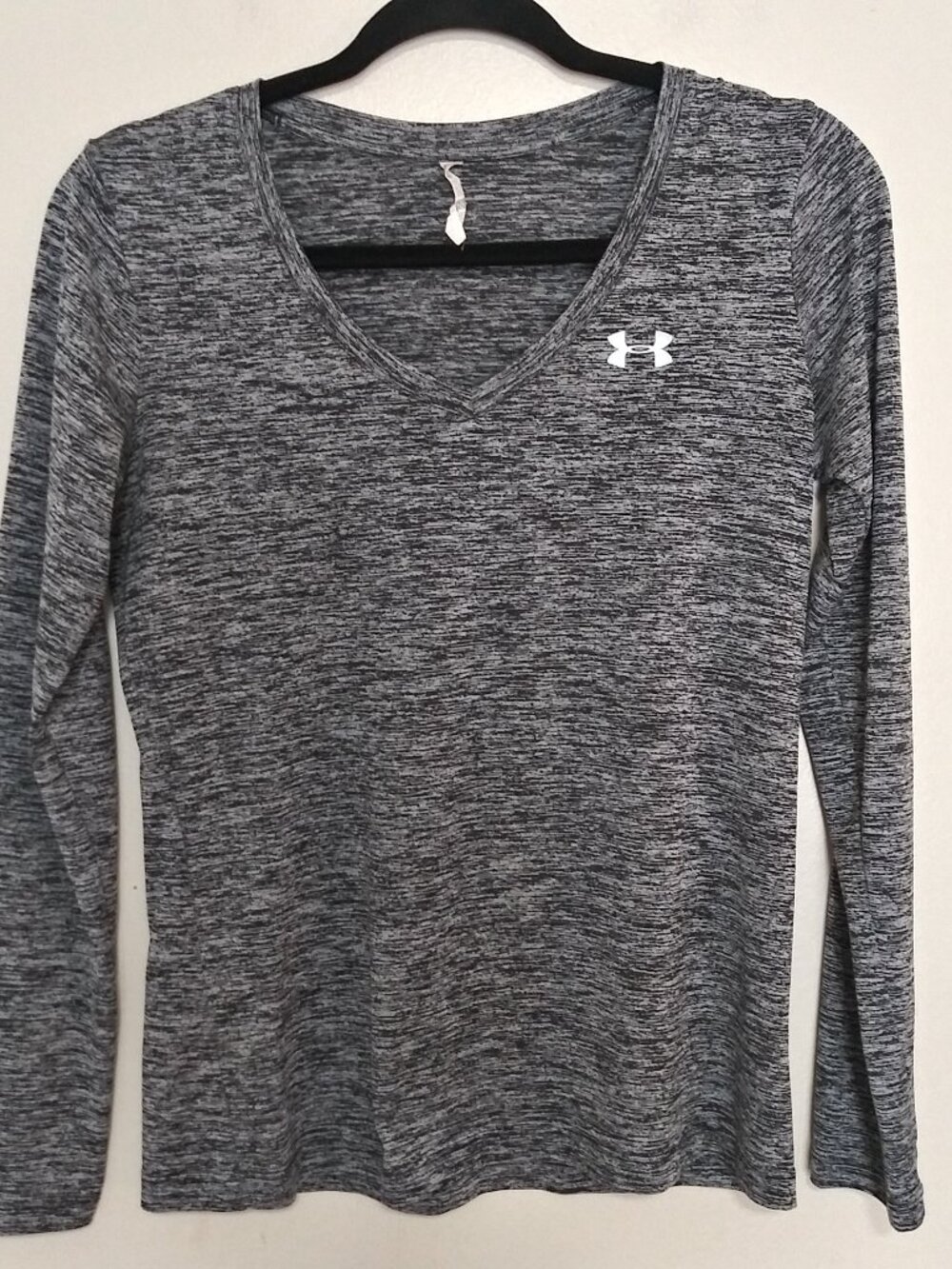 Under Armour HeatGear Women’s Gray Space Dye Long Sleeve Athletic Top XS
